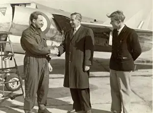 Establishing: From left: Lionel Peter Twiss OBE DSC* 1921-2011