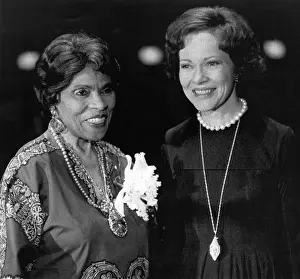 Rosalynn: From left: Marian Anderson and First Lady ?