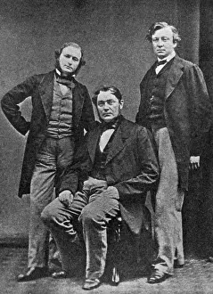 Chemists: From left to right, chemists and physicists: Kirchhoff