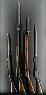 Peabody: From left to right: Springfield rifle M1903 (USA)