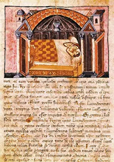 Colonne: Legend of Argonauts. Jason and Medea on the bed