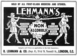 Vintners: Lehmann's Wine advertisement