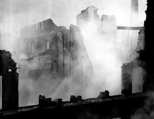 Disastrous: Leicester Great Fire, church destroyed