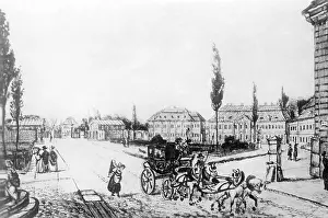 Roundabout: Leipziger Platz in Berlin, around 1850