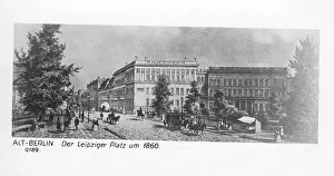 Leipziger: Leipziger Platz in Berlin, around 1860