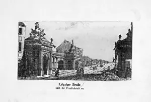 1780: Leipziger Street in Berlin, around 1780