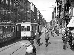 Bustle: Leipziger street in Berlin, 1934