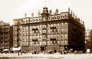 Leland: Leland Hotel, Chicago - hand coloured when published -