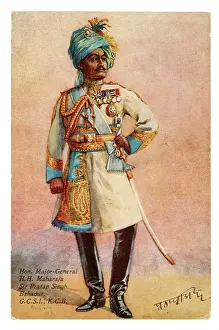 Pratap: Full lemgth image of the Maharajah Sir Pratap Singh