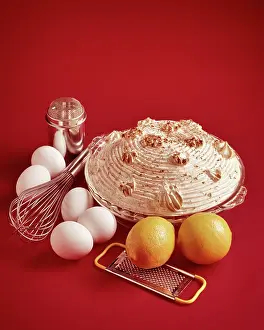 Tart: One Lemon Meringue Pie with Ingredients 2 Lemons
