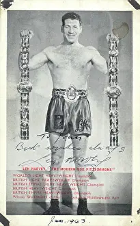Emblematic: Len Harvey, boxer