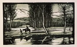 Lena: Lena (1899). Engraving of the Chapter V. By Carles Bosch de