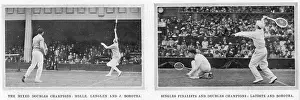 Borotra: Lenglen, Borotra and Lacoste playing doubles