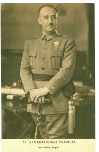Forgers: Full length portrait General Franco in uniform