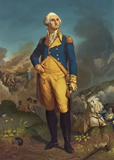 Traditionally: Full length print of General George Washington