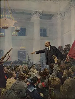 Aleksandrovich: Lenin (1870-1924) declaring power of the ?