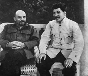 Sowjetunion: Lenin and Stalin in Gorky, 1922