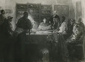 Lcgr1703: Lenin and Stalin receive a delegation from the peoples