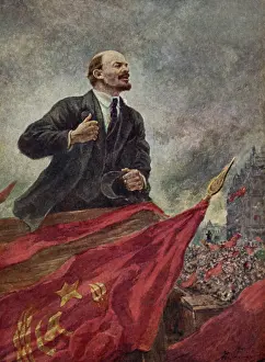Idealism: LENIN ON THE STAND, by Alexander Gerassimov, c