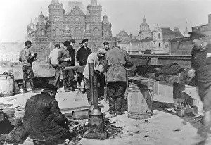 Erecting: Lenin's mausoleum, Construction, Red Square