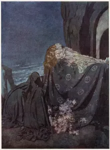 Bier: Lenore by Edgar Allan Poe, Dulac illustration