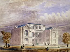 Lenox: Lenox Library, New York City. Perspective rendering