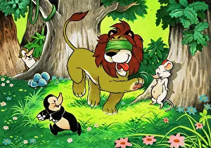 Blindfold: Leo the Friendly Lion