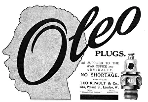 Oleo: Leo Ripault - Oleo Spark Plugs 1915