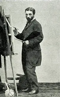 Easel: Leon Bonnat, French artist