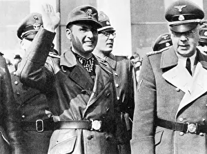 Chaillot: Leon Degrelle with Karl Oberg and Helmut Knochen, 1944