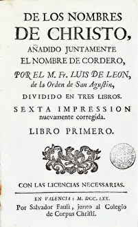 Fray: LEON, Fray Luis de (1528-1591)