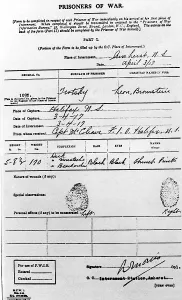 Bronstein: Leon Trotsky's prisoner of war certificate, 1917