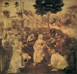 Bistre: Leonardo da Vinci, Adoration of the Magi