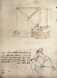 Reversed: Leonardo da Vinci drawing, Chateau du Clos Luce, Amboise