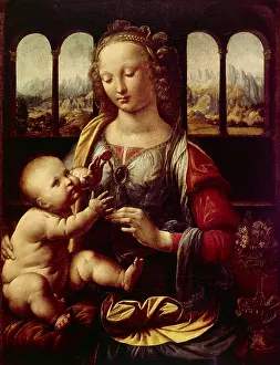 1452: Leonardo da Vinci, The Madonna of the Carnation