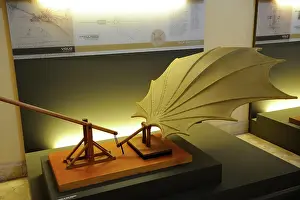 Vinci: Leonardo da Vinci, model of a beating wing