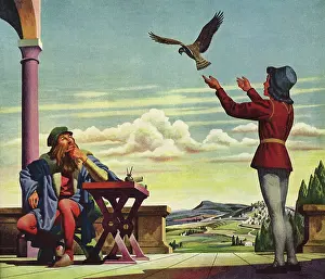 Inventors: Leonardo da Vinci observing the Flight of a Bird