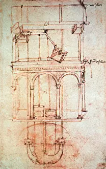 Atlanticus: Leonardo da Vinci, technical drawing