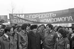 Constructors: Leonid Brezhnev and constructors of Baikal Amur