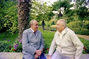 Conversing: Leonid Brezhnev with Edward Gierek