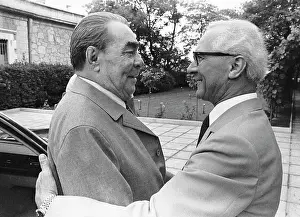 Honecker: Leonid Brezhnev and Erich Honecker, 1979