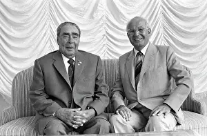 Husak: Leonid Brezhnev and Gustav Husak, 1982