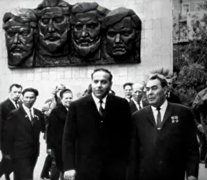 Azerbaijan: Leonid Brezhnev and Heydar Aliyev visit to 26