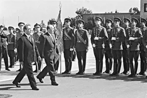 Koshevoy: Leonid Brezhnev and Janos Kadar, 1968