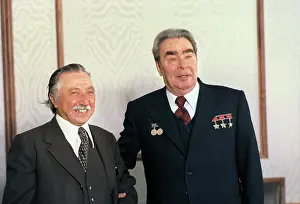 Corvalan: Leonid Brezhnev and Luis Corvalan, 1976