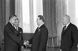 Abdel: Leonid Brezhnev meets with President of Egypt