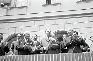 Tribune: Leonid Brezhnev on visit to Prague, 1971