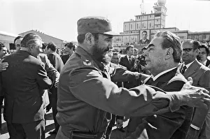 Leonid Brezhnev visiting Cuba, 1974
