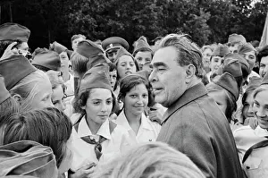 Brezhnev: Leonid Brezhnev visiting Kiev