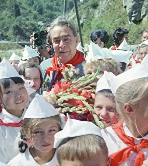 Almaty: Leonid Brezhnev visits Almaty, 1973